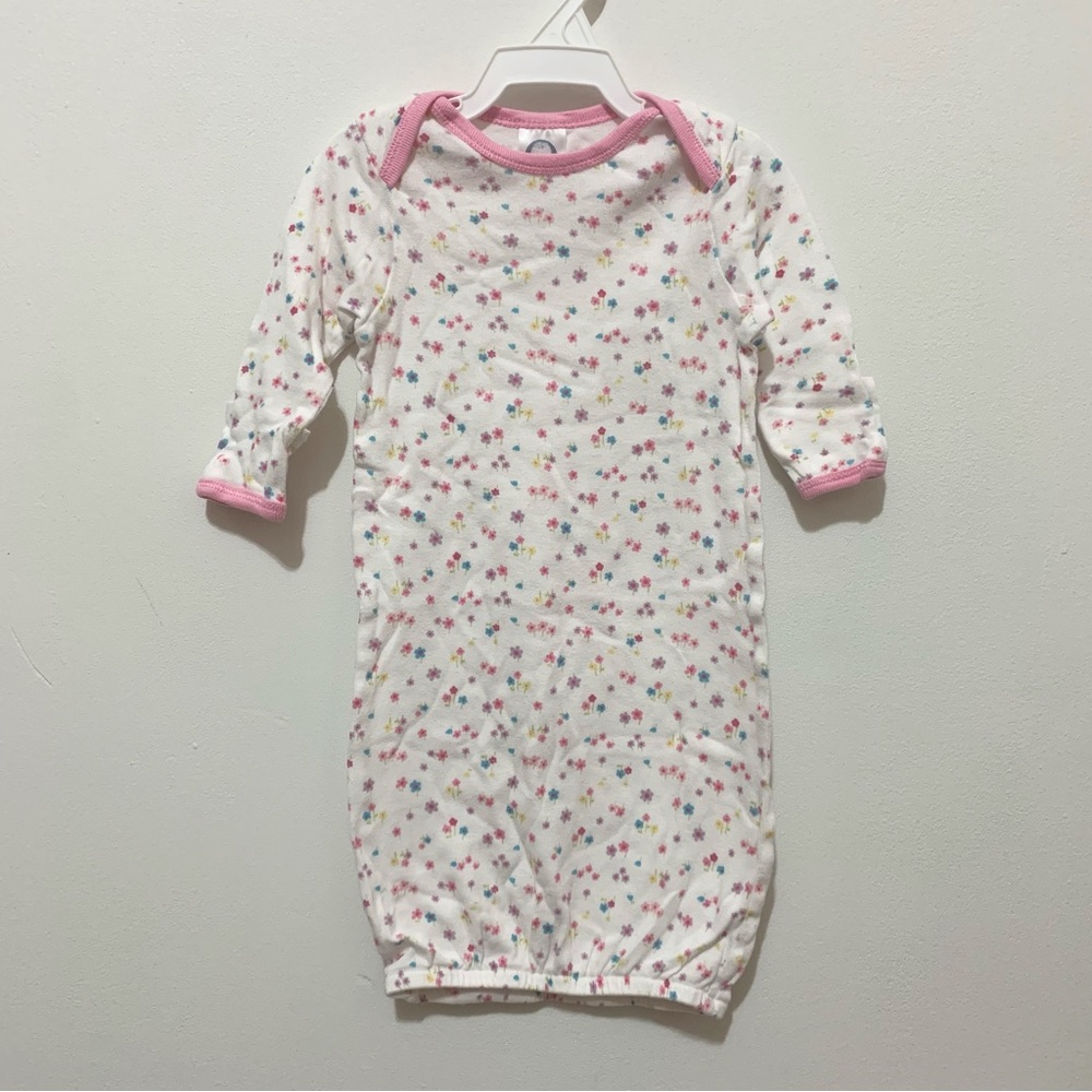 Gerber🎀 White Flower Sleeper🎀 baby clothes pajamas